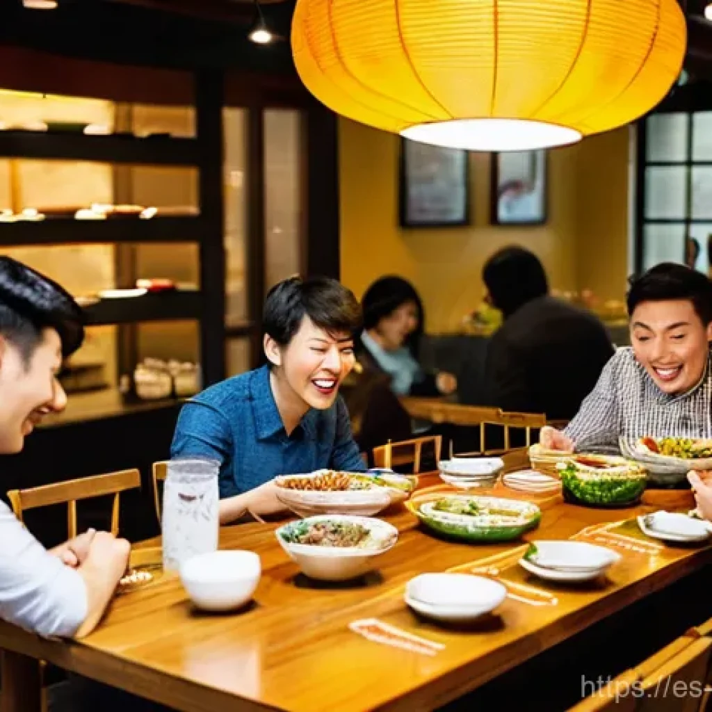멕시코 한인타운 멕시코시티 과달라하라 - **Prompt:** A lively and warm scene inside a modern Korean BBQ restaurant in Mexico City's Colonia J...